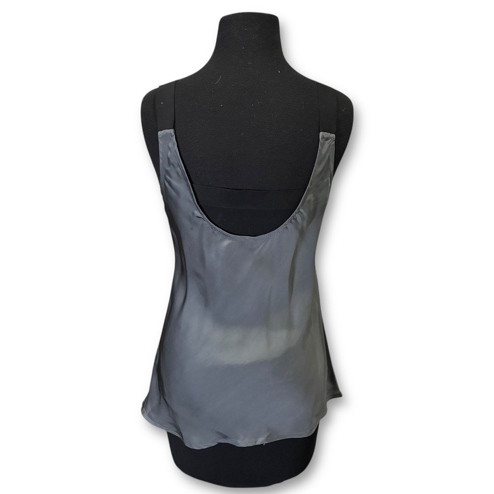 Theory Gray Viscose Tank Top Camisole Blouse Women's Medium Made USA - Picture 2 of 8